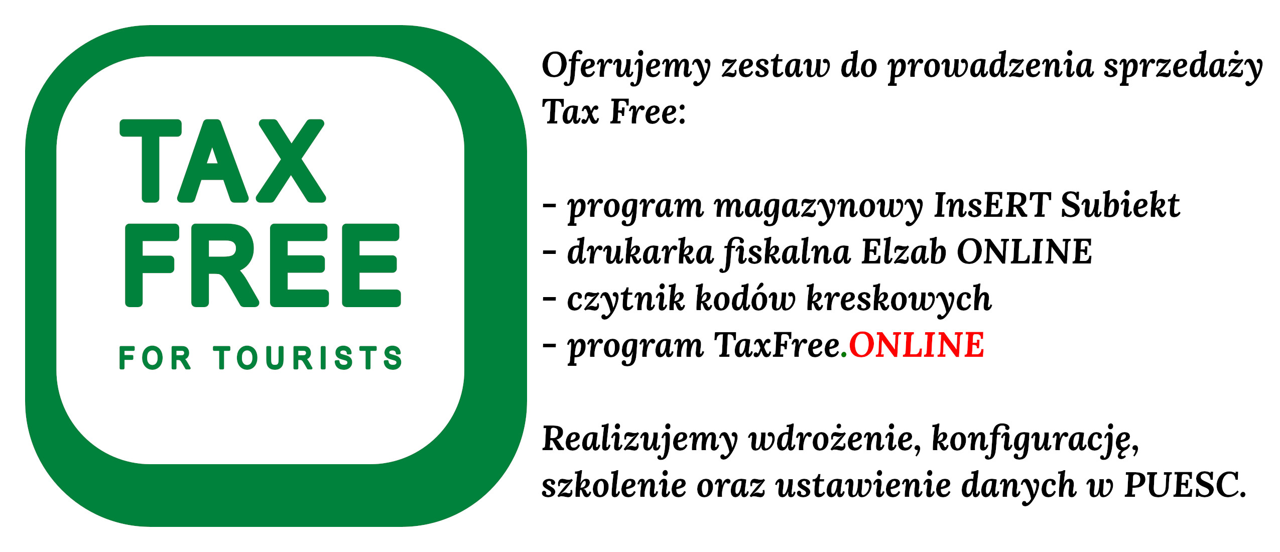 Zestaw Tax Free ONLINE